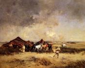 Arab Encampment - 维克多·皮埃尔·休格特